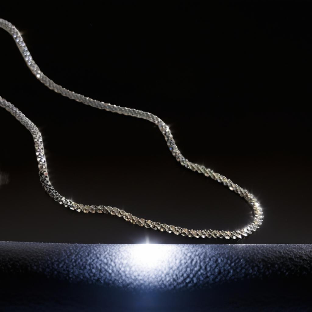 Silver Colour Sparkling Clavicle
