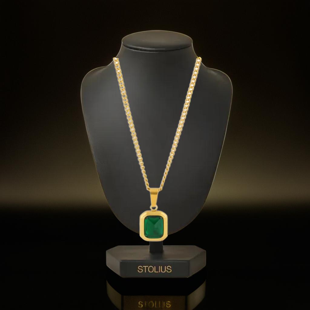 Green Zircon Pendant Necklace