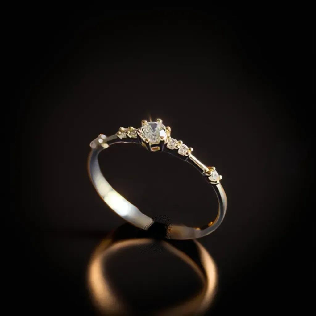 Luxury Simple Diamond Ring