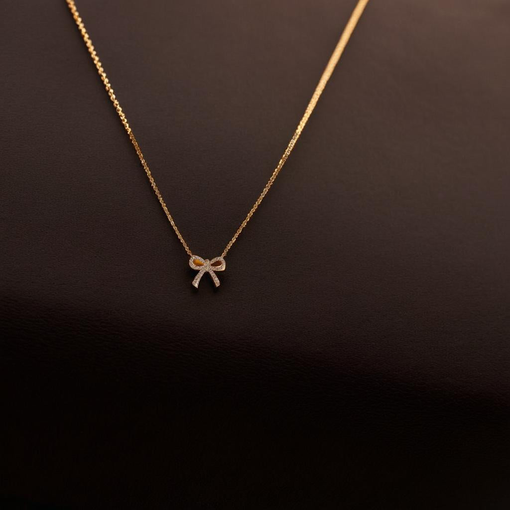 Simple Bow Knot Necklace
