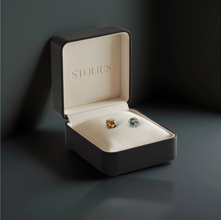 Classic Minimalist Twisted Geometric Stud Earrings