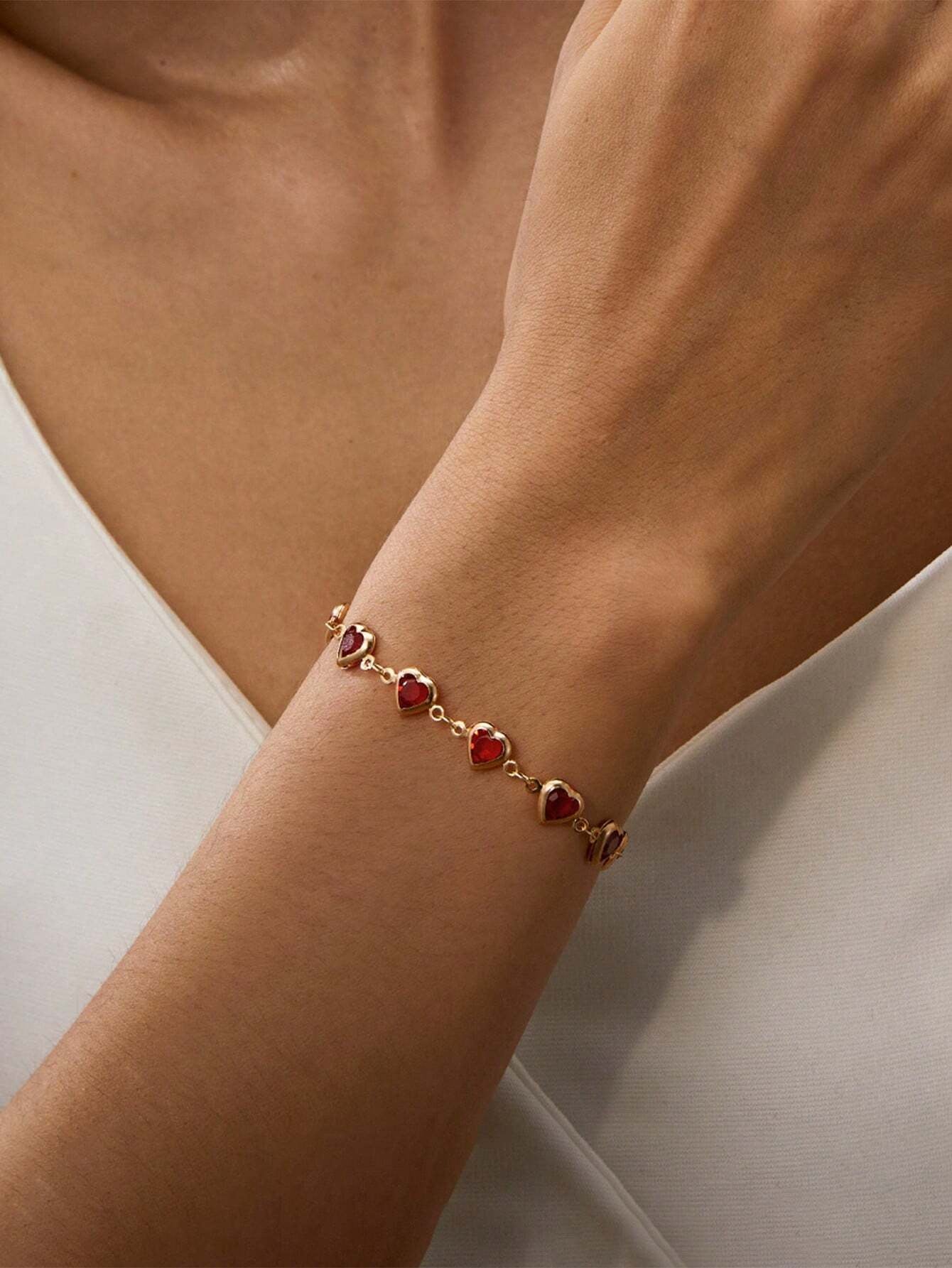 Bracelet Rhinestone Heart