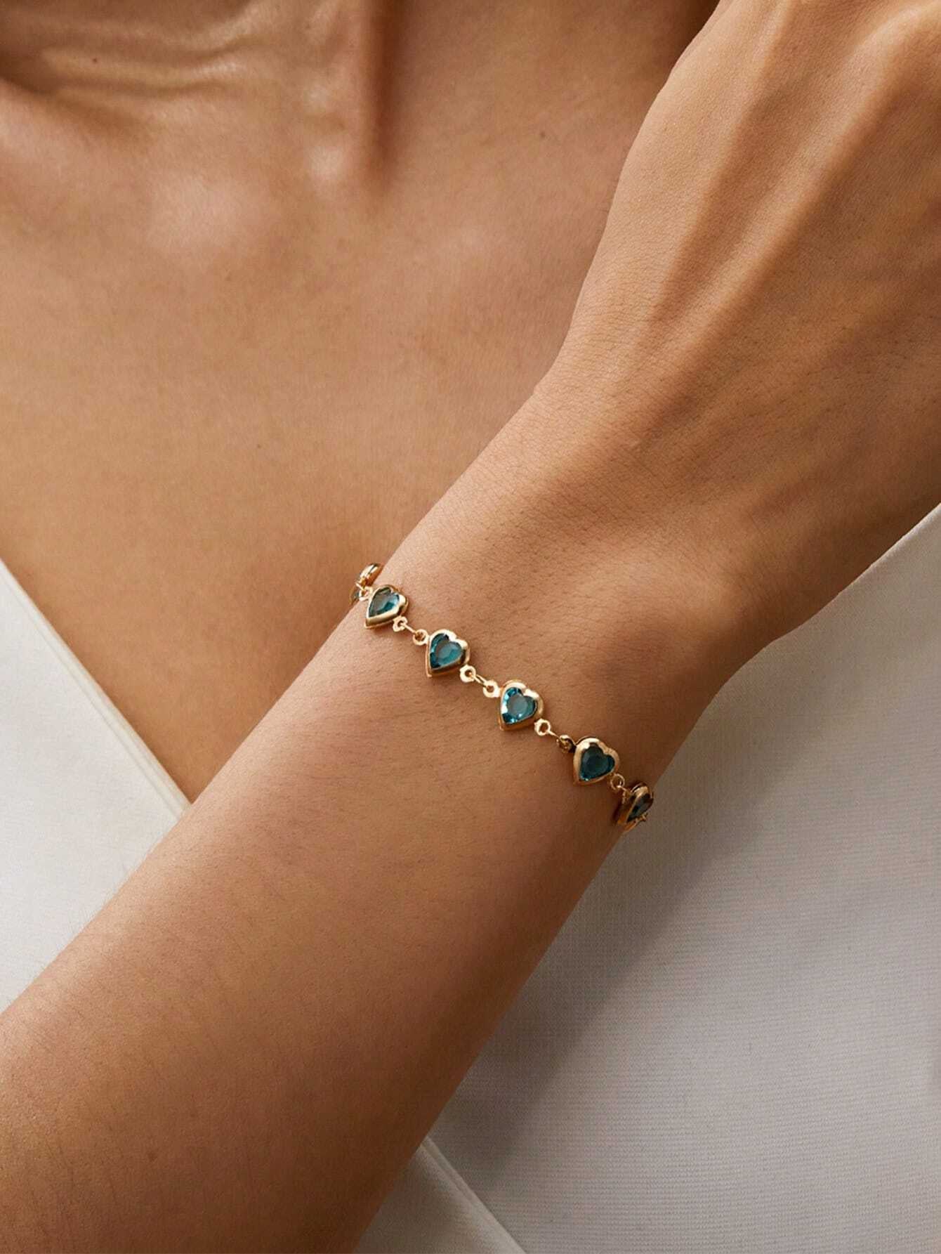 Bracelet Rhinestone Heart