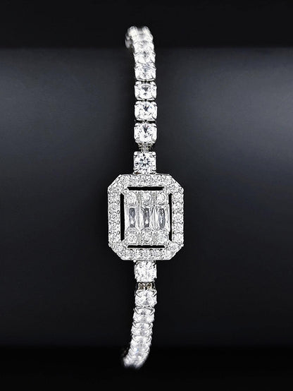  Glamorous Cubic Zirconia Geometric  Bracelet