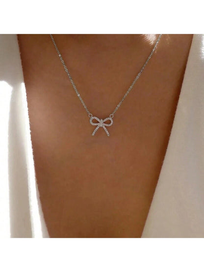 Simple Bow Knot Necklace 