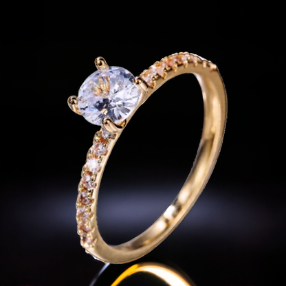 Luxury Gold Diamond Ring