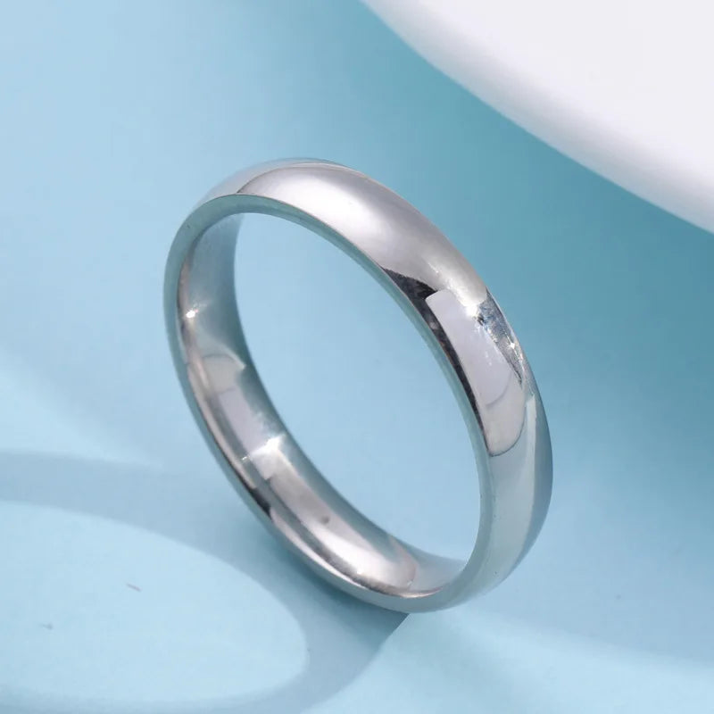 Simple Smooth Stainless Steel Ring