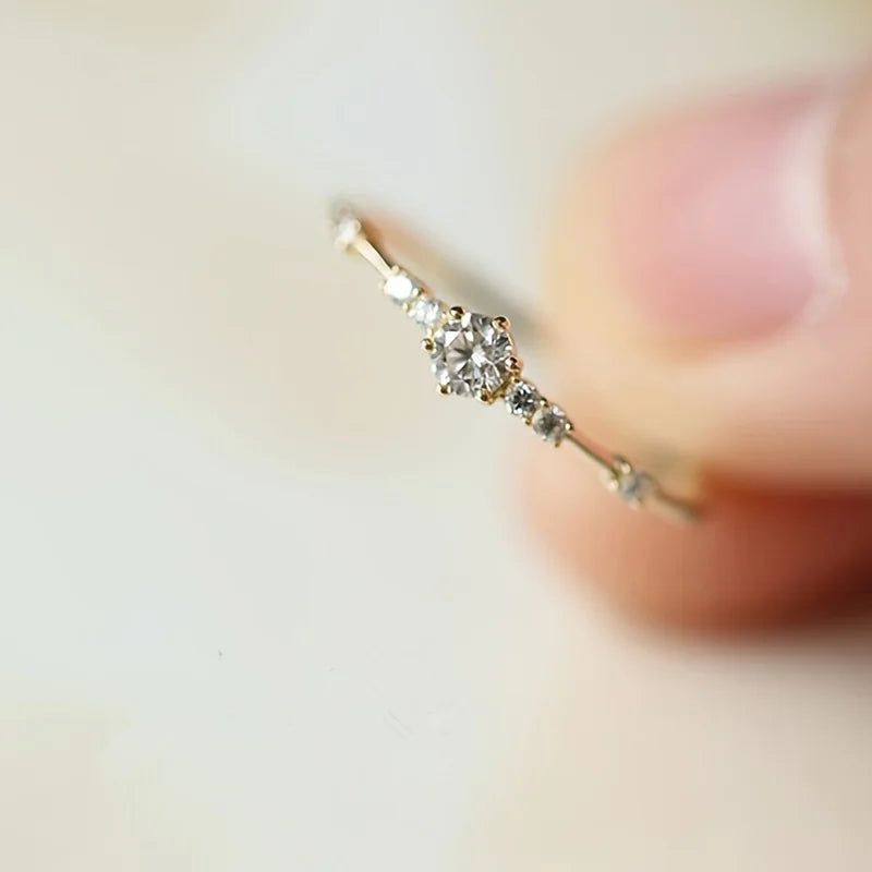 Luxury Simple Diamond Ring 